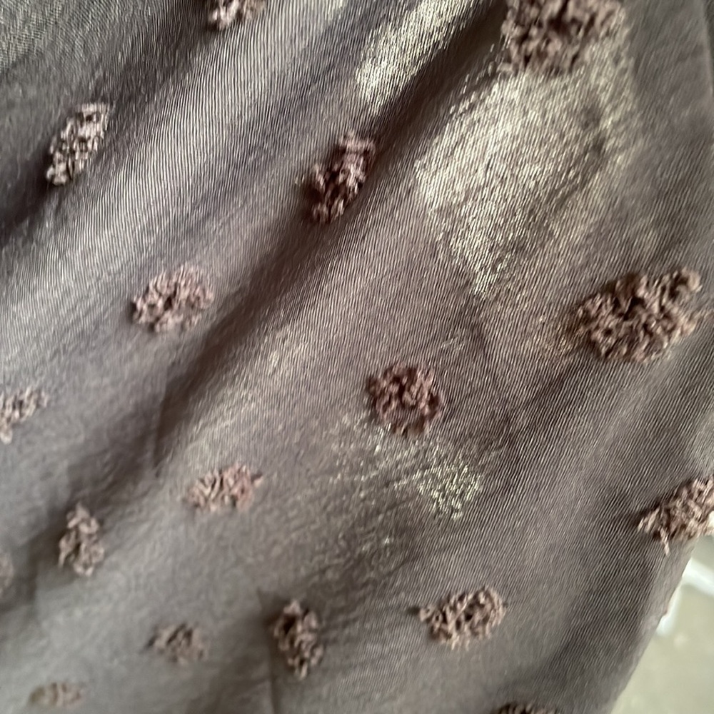 Deep Black Sheer Swiss Dot Kimono Cardigan Blouse - Picture 7 of 9